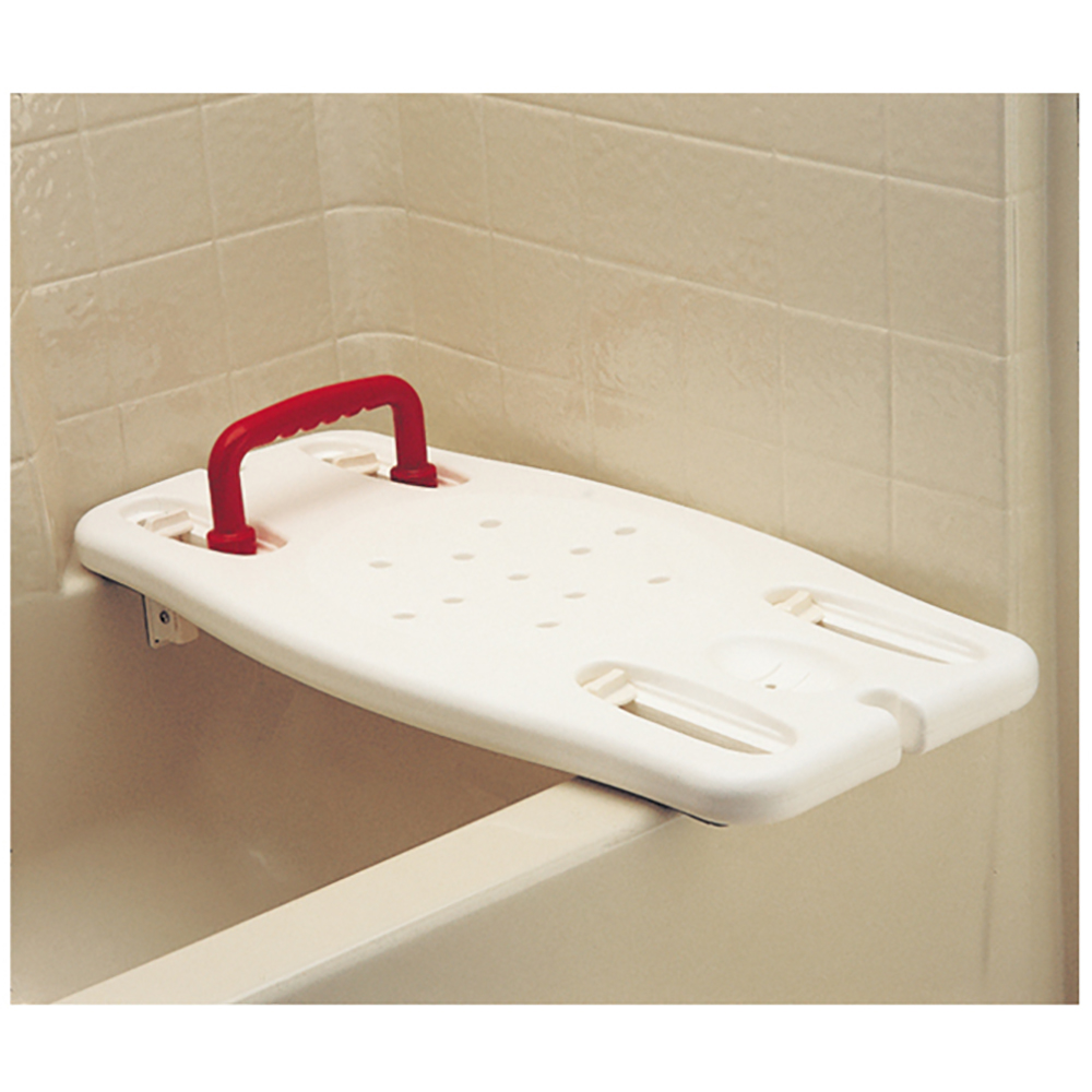 BATH BOARD WITH RED HANDLE 